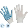 Перчатки защитные трикотажн с ПВХ Протектор 4 нити 40-42гр 10кл (50 пар/уп)