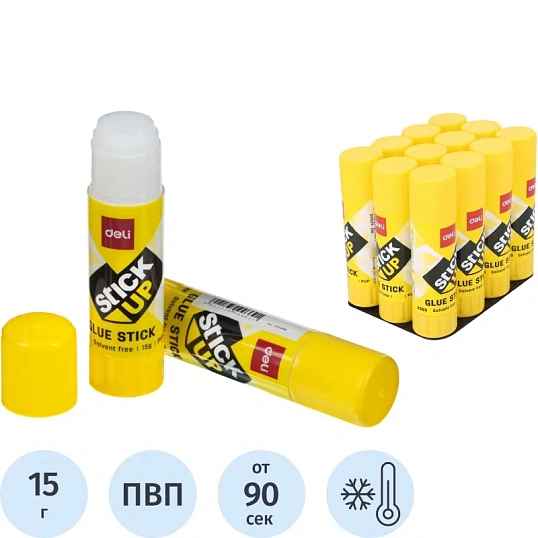 Клей-карандаш 15г Deli Stick UP EA20110 ПВП