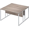 Раб.станц.Комус Мебель К-Loft 241S018 1380х1370х752 2раб.м дуб сон.темн/бел
