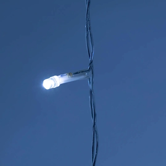 Электрогирлянда Дождь 2x4 м 800LED мерц. IP44 отсоед. нити, хол.бел.HD-YW04