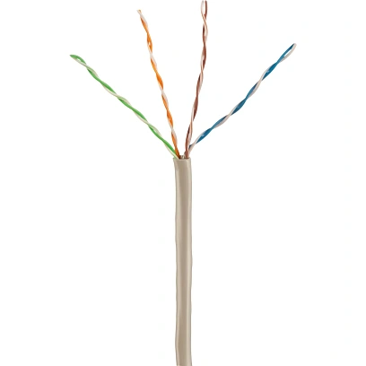 Кабель BigTech BT-CECR-001 медь UTP 4 пары, кат.5e AWG25 PVC 305м сер