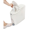 Ведро мусорное с педалью Luscan Slim 20 л, белое, пластик