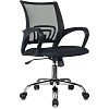 Кресло БР Комус Мебель EChair-396 сетка/ткань,черный,хром