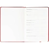 Ежедневник недатированный ATTACHE Soft touch А5, 140х200мм, 136л, красный