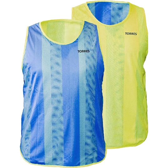 Манишка TORRES двухстор, р.Sr, тренировоч, полиэст, желто-син, TR11046Y/B