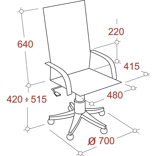 Кресло VB_Echair-660 ТC ткань черный пластик