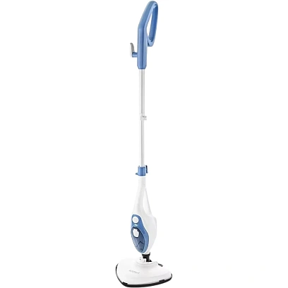 Паровая швабра Kitfort КТ-1004-1, голубой, 1500 Вт, нагрев 30 сек., 0,35л