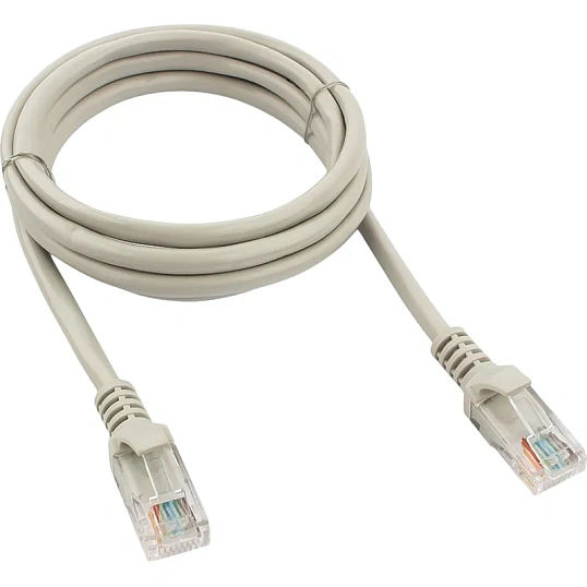 Патч-корд UTP Cablexpert PP10-1.5M кат.5e, 1.5м, литой, (серый)