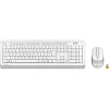 Набор клавиатура+мышь A4Tech Fstyler FG1010 белый/серый USB беспроводная