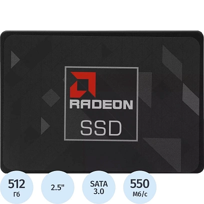 SSD накопитель AMD SATA-III 512GB R3SL0512G2 Radeon R3 2.5