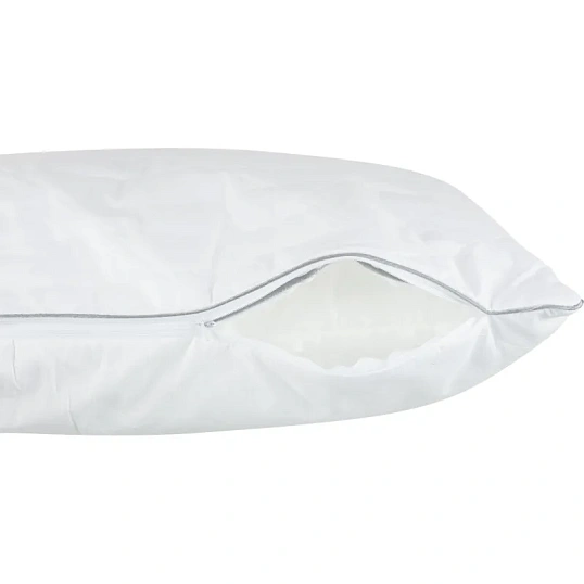 Подушка Luscan 50х70 стег.съем.чех на мол,кант,600г(холлофайб/микрофиб),бел