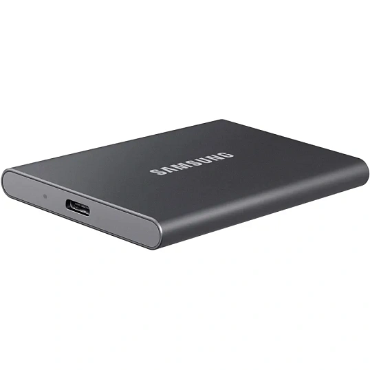 Портативный SSD Samsung T7, 2Tb, Titan Gray (MU-PC2T0T/WW)