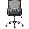 Кресло БР Комус Мебель EChair-396 сетка/ткань,черный,хром