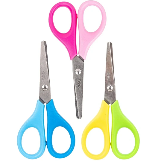 Ножницы Deli ED60100 Neon детские 115мм сталь ассорти