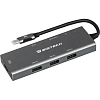 Разветвитель USB HS002 USBх3/HDMIх1/microSDx1/TFcardx1/Серый