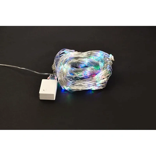 Гирлянда светодиодная Сеть 1,8х1,5м,прозрач ПВХ,180 LED Мультиколор 215-139