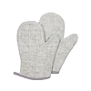 Набор кух. (рукавица стег.18х28см -2шт), рогожка, 160г/м2, Рант серый
