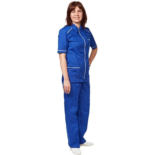 Костюм для горничных и уборщиц женский у13-КБР василек (р.48-50)р.170-176