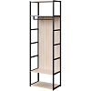 Шкаф гардеробный K-Loft 241H028 670х400х2105 дуб сканд/черный