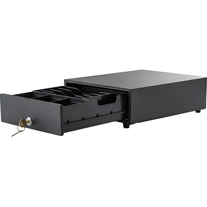Денежный ящик АТОЛ SB-245-B черный, 245x320x90, механический