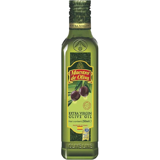 Масло Maestro De Oliva Extra Virgin оливковое, с/б, 250мл