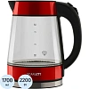 Чайник электрический SCARLETT SC-EK27G79, стекло, 2200Вт, 1.7л, красный