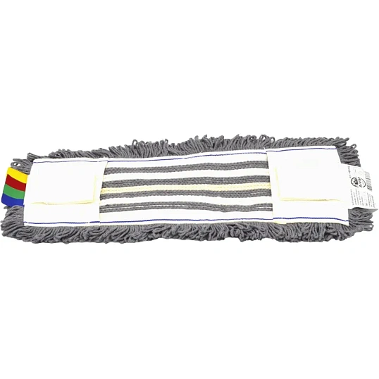 Насадка МОП плоский 40х14 см, хб+серая виск+микроф, ухо+карм, лайт AS3723