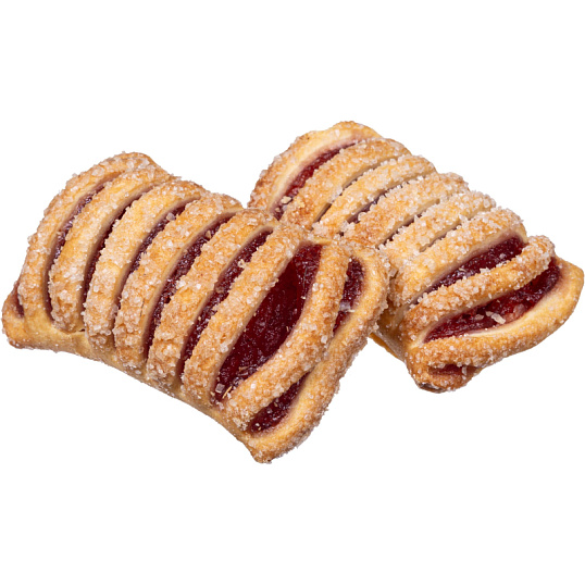 Печенье Полет слоеный десерт штрудлики с малиной, 500г