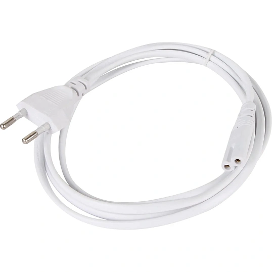 Кабель для аудио-видео IEC-320-C7, 2-pin 1,8m , белый, iOpen<ACE023-W-1.8M