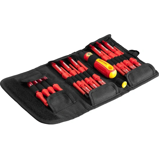 Набор отверток диэлектрических Х-Drive ELECTRO, 18 предм, KRAFTOOL