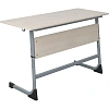Парта MET_Стол ученический Комус Мебель Школа 2.0,2-м.5-7р.г.шамони св/сер