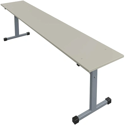 Скамья МЕТ_150 серый/серый