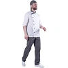 Костюм БИСТРО мужской цв.бел/т.сер (Кос846) (р.64-66) р.170-176
