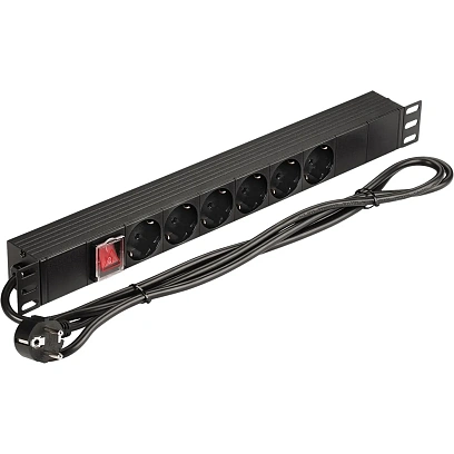 Блок розеток 19 NewMax NM-PD16A-6xSH+S-2.0