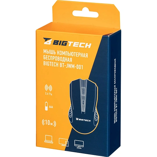 Мышь компьютерная E-M236/BT-JM-002 черная, USB, 1000DPi, 120x62x38мм