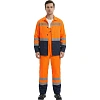 Костюм лет муж (куртка,пк) лс07 оранж/т.син 120-124/170-176