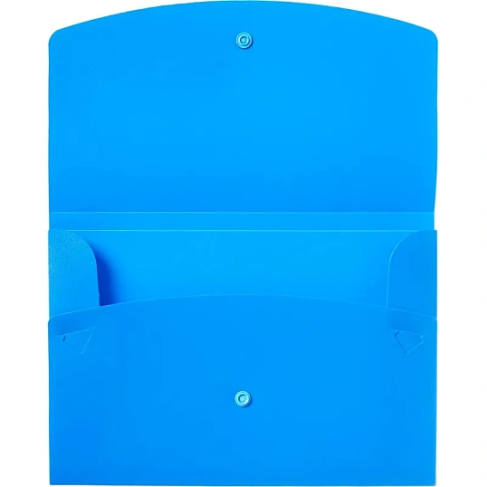 Папка-конверт на кнопке Attache  А5 на кнопке, синяя