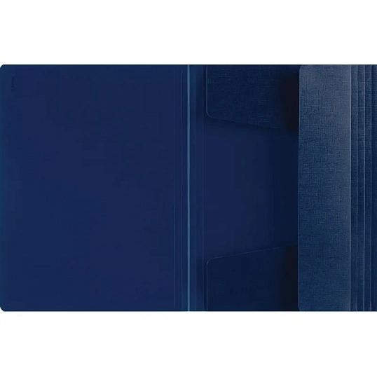 Папка на резинках Комус Шелк синяя