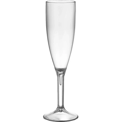 Бокал флюте 180мл.d=55 мм.h=220 мм.поликарб.,прозрачн. Классик  (77172)