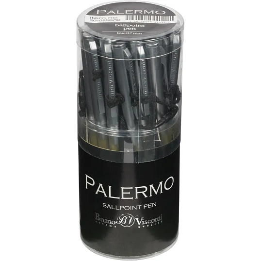 Ручка шариковая автомат. PALERMO металл.корп.серебр, 0,7мм,синяя 20-0250/18