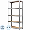 Стеллаж металлический MZ BONUS, 5 полок. цинк, ХДФ. 1800х900х400