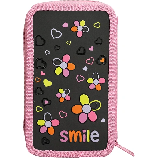 Пенал   Smile 2 отд., ламинат, выборочный лак, 190x110 мм, ПКК 11-19