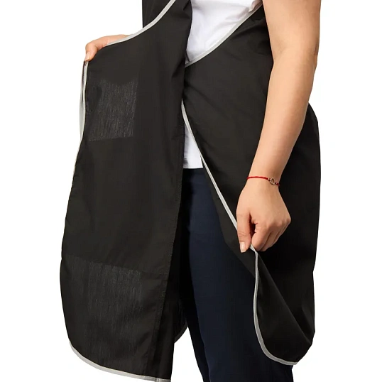 Фартук сарафан Маркет Мастер  цвет черный/серый