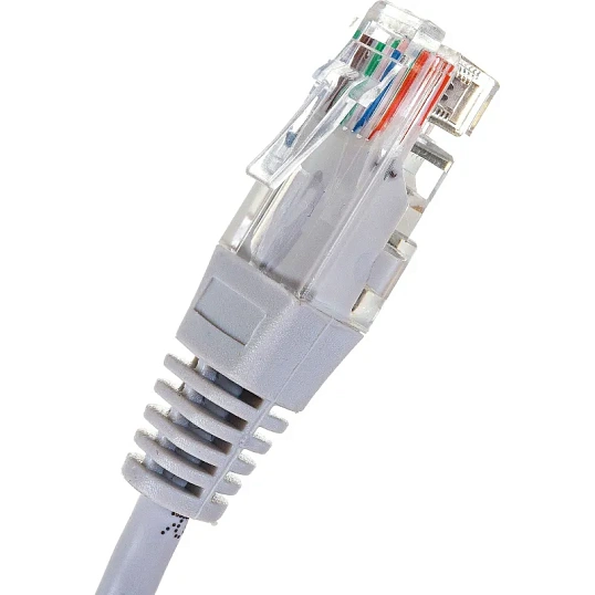 Патч-корд TWT TWT-45-45-0.5-GY UTP кат.5e, 0.5 м, серый