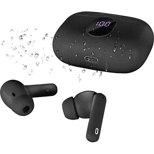 Наушники Sven E-315B, черный, Bluetooth, TWS, ANC, ENC