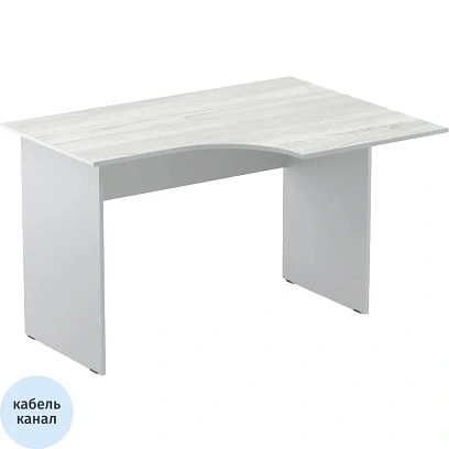 Стол эргономичный Easy Standard LT 16/16 01002400 пр. сосна/сер 1200x900/600x740