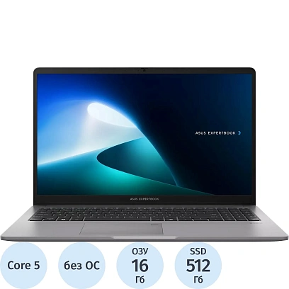 Ноутбук Asus P1503CVA(90NX0881-M03530)Core5-210H/16Gb/512Gb SSD/15.6/noOS