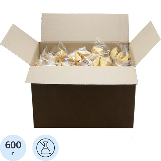 Печенье Комплимент Корпорация удачи с клас. предсказаниями, 600г, 100шт/уп