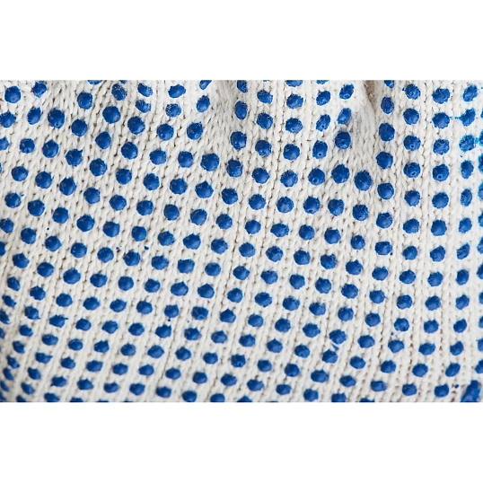 Перчатки защитные трикотажные ПВХ Точка 6 нитей 62г 10 кл руч овер 10пар/уп