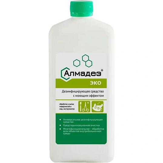 Дезинфицирующее средство Алмадез-Эко, 1 л, концентрат, крышка